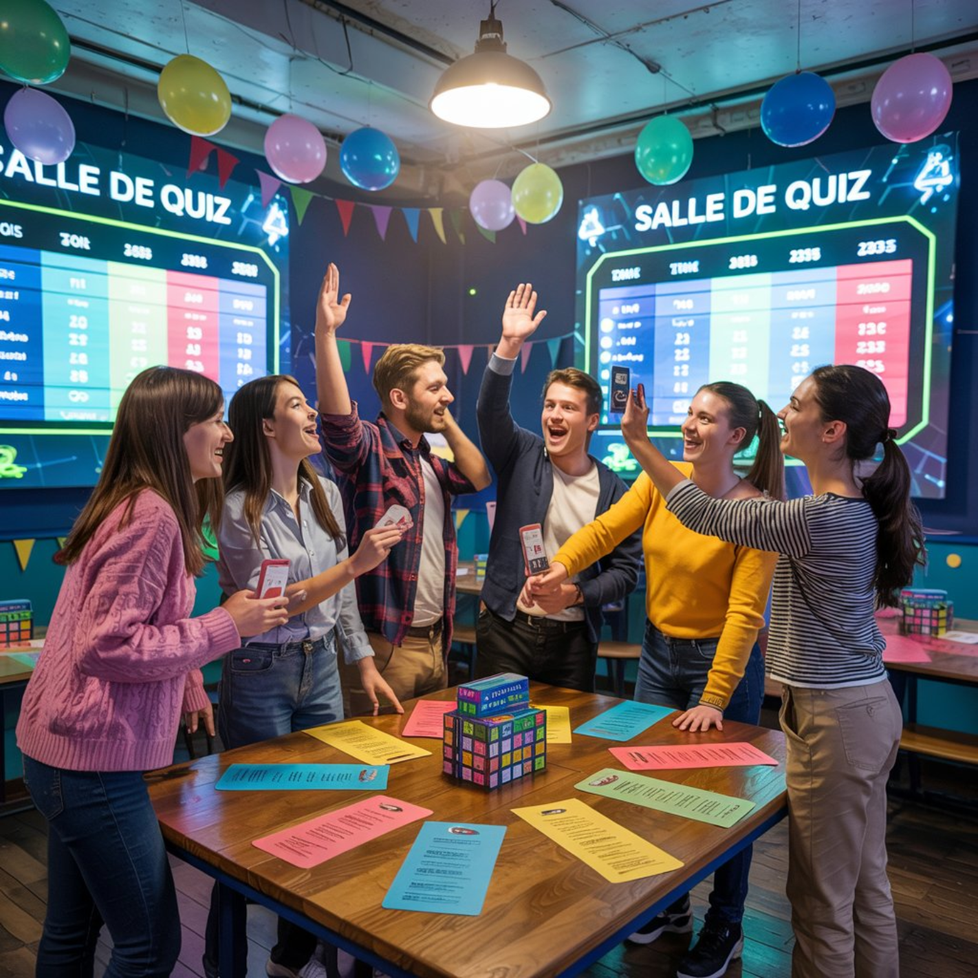 Quiz interactifs, blind tests et karaoké